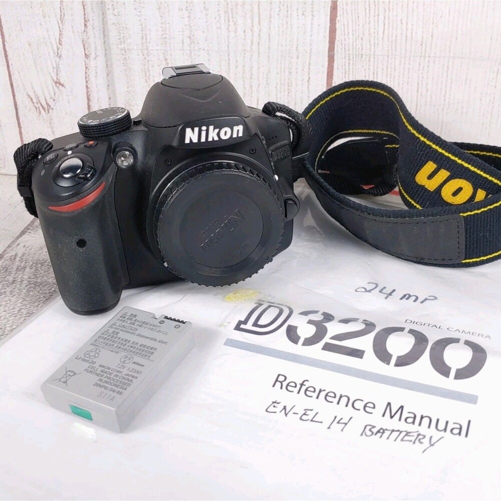 Nikon D3200 24.2MP Digital SLR Camera Body - FULLY TESTED - DSLR Used Working